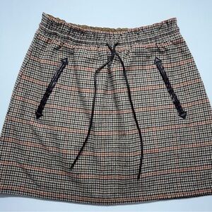 Pomander Place Plaid Houndstooth Skirt Womens Medium Pockets Lined Tuckernuck